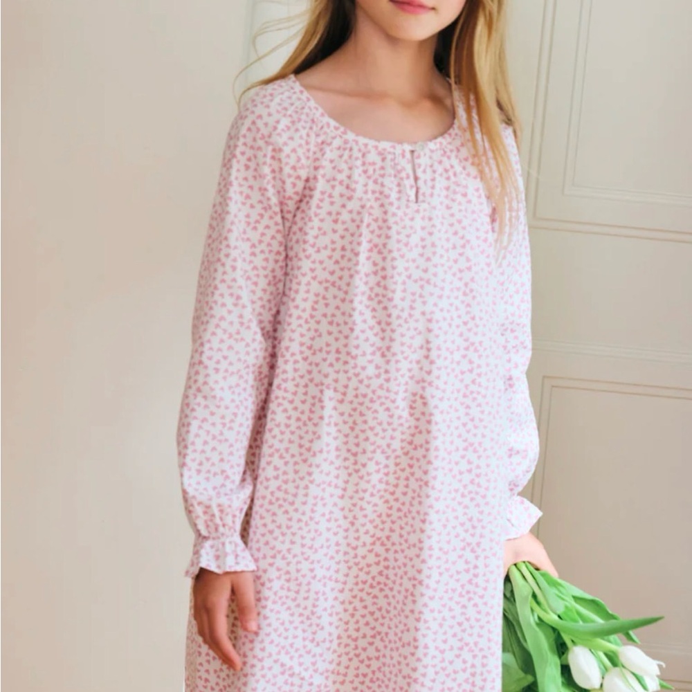 Pink Floral Kids Nightgown